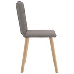 vidaXL Chaises à manger lot de 6 taupe tissu
