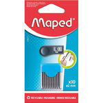 Mines de rechange pour compas - HB - 2mm - Taille mines inclus - Lot de 10 - Maped