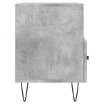 vidaXL Meuble TV Gris béton 80x36x50 cm Bois d'ingénierie