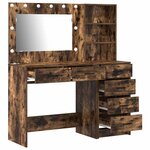vidaXL Table de Toilette avec tiroir 2 Pièces Marron 78.5 x 41 x 135 cm