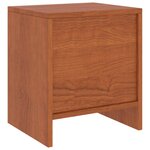 vidaXL Tables de chevet 2Pièces Marron miel 35x30x40cm Bois de pin massif