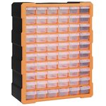 vidaXL Organisateur multi-tiroirs avec 60 tiroirs 38x16x47 5 cm