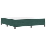 vidaXL Lit à ressorts avec matelas Vert foncé 180 x 220 cm tissu
