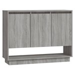 vidaXL Buffet Sonoma gris 97x31x75 cm Bois d'ingénierie