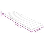 vidaXL Coussin de chaise longue anthracite mélangé 200x60x4 cm tissu