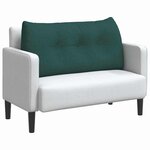 vidaXL Coussin de Dos Vert foncé 100 x 24 x 50 cm tissu