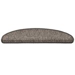 vidaXL Tapis d'escalier autocollants 30 Pièces 65x21x4 cm marron beige