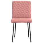 vidaXL Chaises à manger lot de 4 rose similicuir