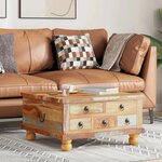 vidaXL Table basse Bois de récupération 70 x 70 x 38 cm