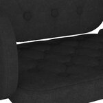 vidaXL Tabourets de bar lot de 2 noir tissu