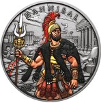 Pièce de monnaie en Argent 5 Dollars g 31.1 (1 oz) Millésime 2025 Legendary Warriors Medals HANNIBAL