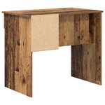 vidaXL Bureau avec rangement en vieux bois 90x49 5x75 cm Bois d'ingénierie