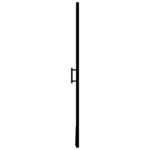vidaXL Porte de douche Verre trempé 81x195 cm Noir
