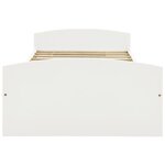 vidaXL Cadre de lit avec 2 tiroirs sans matelas blanc 90x200 cm