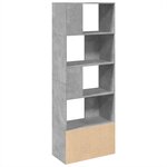 vidaXL Bibliothèque gris béton 70x36x189 cm bois d'ingénierie