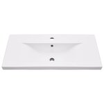 vidaXL Cadre de lavabo de salle de bain vasque à encastrer Noir Fer