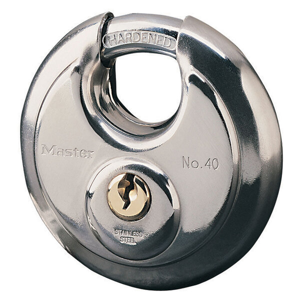 Cadenas disque Marin avec Clé  Gris  9 6 x 7 x 2 8 cm