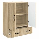 vidaXL Buffet Chêne Sonoma 66 x 34 5 x 92 cm Bois d'ingénierie