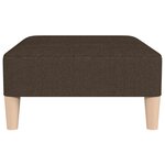 vidaXL Repose-pied Marron foncé 78x56x32 cm Tissu