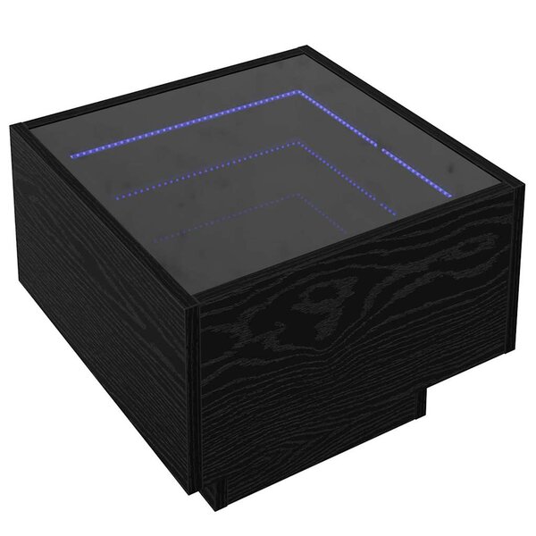 vidaXL Table basse Chêne noir 40 x 40 x 30 cm Bois d'ingénierie
