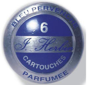 Boîte de 6 cartouches d'encre standard Bleu pervenche HERBIN