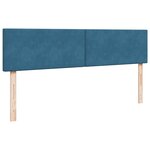 vidaXL Cadre de lit ottoman avec matelas bleu foncé 200x200 cm velours