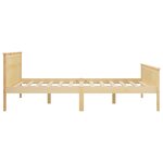 vidaXL Cadre de lit Bois de pin massif 140x200 cm