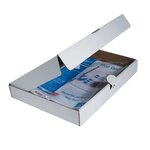 Etui Carton De 100 Pochettes Perforées Stop Doc Ouverture En Coin - Polypropylène Lisse 6/100e - A4 - Cristal - Exacompta