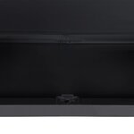 vidaXL Armoire de rangement d'extérieur gris et noir 65x37x165 cm PP