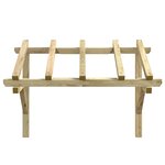 vidaXL Auvent de porte 150x100x100 cm Bois de pin solide