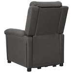 Vidaxl fauteuil inclinable gris foncé tissu