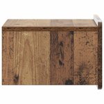 vidaXL Cabinet de chevet mural Bois ancien 33 x 34 5 x 24 cm