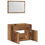 vidaXL Ensemble de meubles salle de bain 2 Pièces bois d'ingénierie