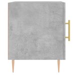 vidaXL Tables de chevet 2 Pièces gris béton 40x40x50 cm bois d’ingénierie