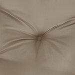 vidaXL Coussin de palette taupe 80x40x12 cm tissu