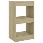 vidaXL Bibliothèque/Séparateur de pièce Chêne Sonoma 40x30x72 cm