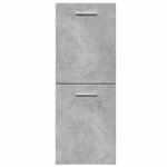 vidaXL Ensemble de meubles de salle de bain 4 Pièces gris béton