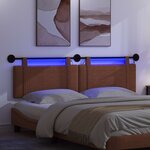 vidaXL Tête de lit suspendue Marron PU antique
