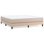 vidaXL Cadre de lit sans matelas cappuccino 160x200 cm similicuir