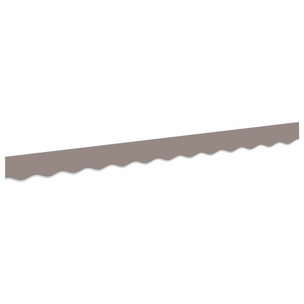 vidaXL Lambrequin de rechange pour 2 5 m Gris clair Polyester