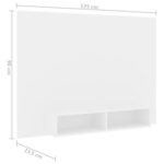 vidaXL Meuble TV mural Blanc 135x23 5x90 cm Aggloméré