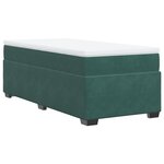 vidaXL Sommier à lattes de lit et matelas Vert foncé 80x200 cm Velours