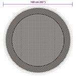 vidaXL Tapis d'extérieur ARAKIL vert Ø160 cm PP