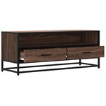 vidaXL Meuble TV chêne marron 100x34 5x40cm bois d'ingénierie et métal