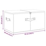 vidaXL Boîtes de rangement 2 Pièces Tissu 43x34x23 cm Crème