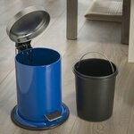 Sealskin poubelle à pédale bleue acero 3 l 361732424
