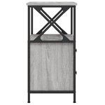 vidaXL Tables de chevet 2 Pièces sonoma gris 34x35 5x70cm bois ingénierie