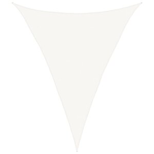 vidaXL Voile d'ombrage 160 g/m² Blanc 5x6x6 m PEHD