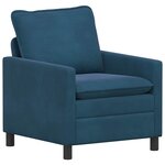 vidaXL Ensemble de Canapés 2 pc Bleu Velours