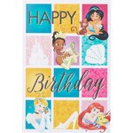 Carte anniversaire disney princesses - draeger paris